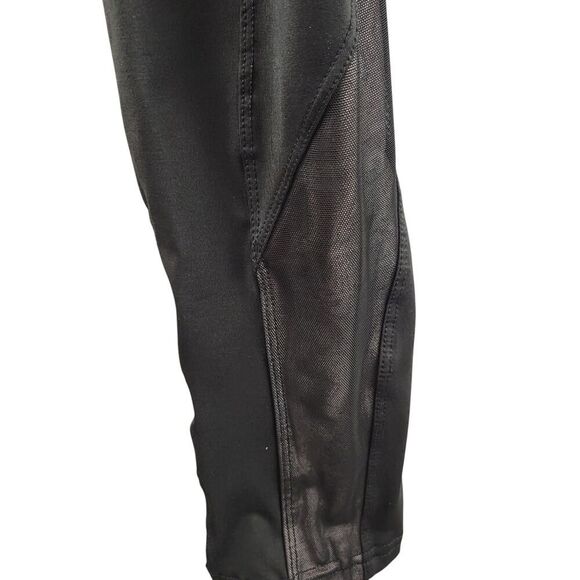 BCBGMAXAZRIA Medium Ankle Leggings with inlaid Mesh & Ankle Cutouts Black - Picture 9 of 15